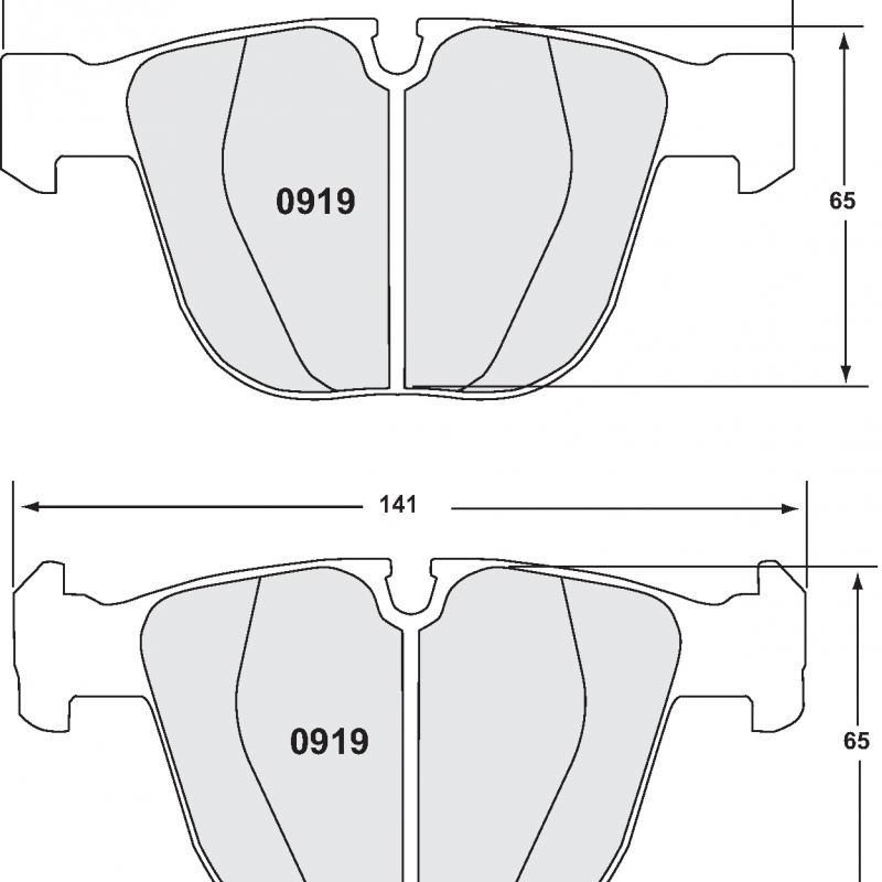 Sprint / medium distance compound with smooth bite. Race brake pads - BMW 1M / M3
6 + 7 Series
rear brake pads